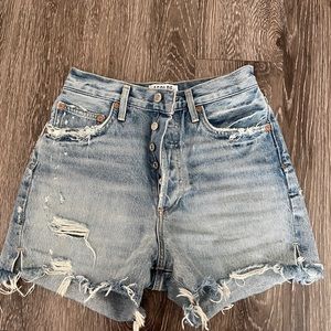 AGOLDE high rise “dee” denim shorts. Womens size 26